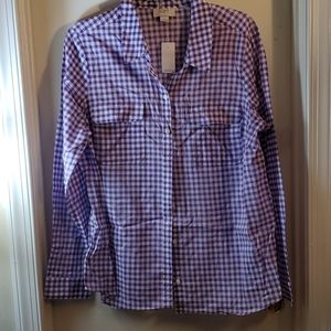 Purple Checked Dress Shirt